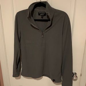Waffle-weave polartec quarter zip